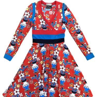 Giorgio Sant' Angelo Floral Vessel Print Dress