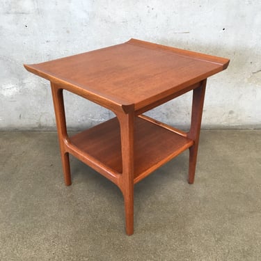 Mid Century Large Teak End Table - Made in Japan