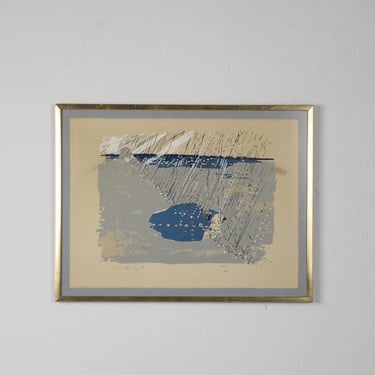 Jörgen Fogelqvist, Composition, Color Lithograph, Framed 