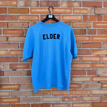 vintage 80s blue elder short sleeve sweatshirt / xl extra large 