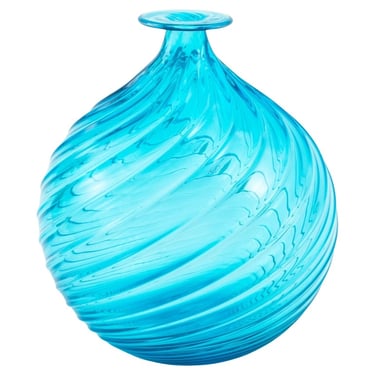 Murano Cenedese Turquoise Glass Vase