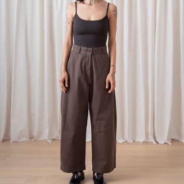 Ali Golden Loose Barrel Pant - Dark Taupe