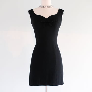 Vintage 1960's Black Mod Mini By Lilli Diamond / S