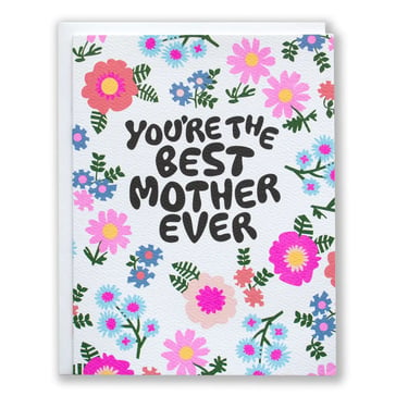 Disco Flowers Best Mother Ever Note Card