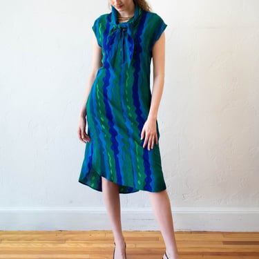 Vintage 90s Marimekko Riverweed Tunic Dress M