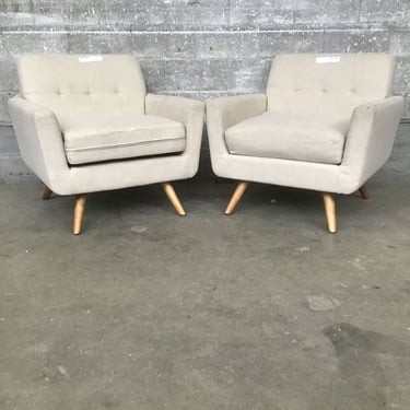 Beigish Armchair Pair (Seattle)