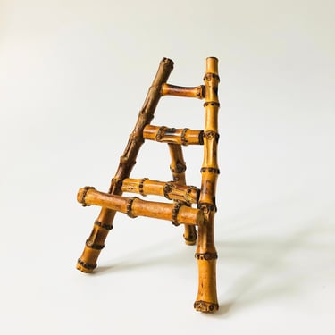 Small Vintage Bamboo Easel 