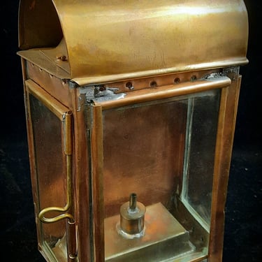 Cabin lantern, Antique, Copper and brass, hand made