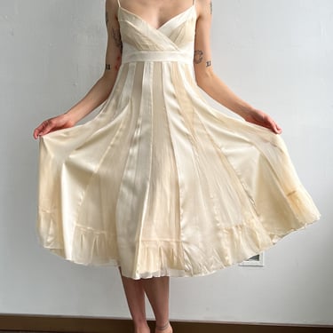 Diane von Furstenberg Ecru Silk Dress (M)