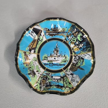 Vintage Walt Disney World Souvenir Candy Dish Ashtray 