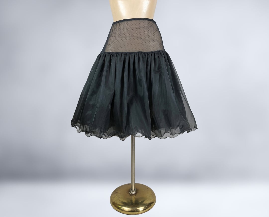 Vintage Chiffon Crinoline Petticoat - Lemon Yellow main image 0