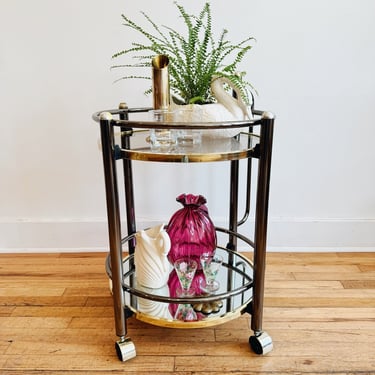 MCM Rolling Bar Cart