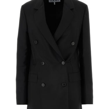 Loewe Women Black Mohair Blend Blazer