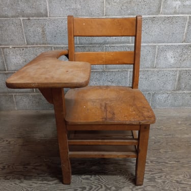 Vintage Wooden Chair Desk 23 x 32.5 x 23.75