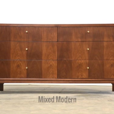 Refinished Walnut Dresser by Drexel 