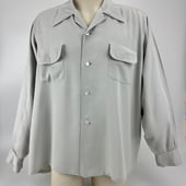 50s vintage rayon shirt skipper ギャバジン 50s vintage shirt skipper ギャバジン レーヨン