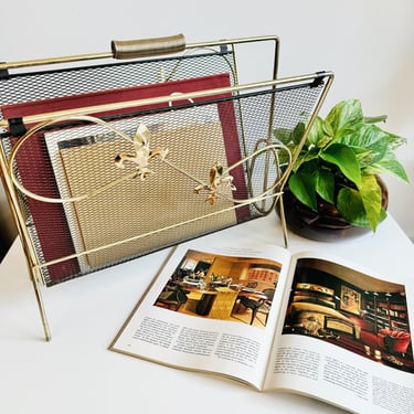 MCM Fleur de Lis Magazine Rack