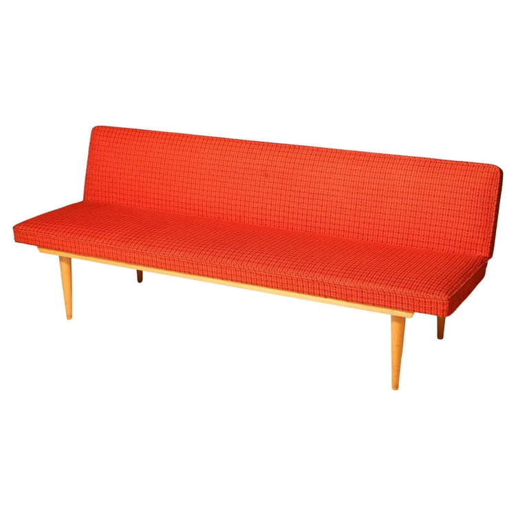 Mid century folding daybed by Miroslav Navrátil, 1960s, Czechoslovakia 