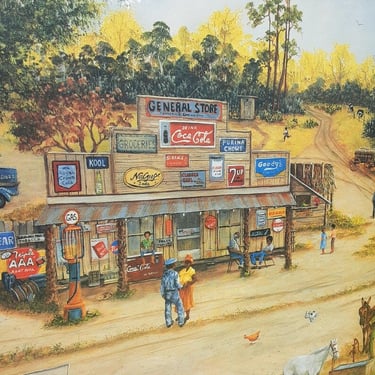 General Store Art Print By Bettye J Williams - Florida Folk Artist