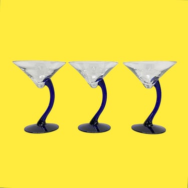 Krosno Barware 8 Martini Glasses Set of 8 Red Striped -  in 2023