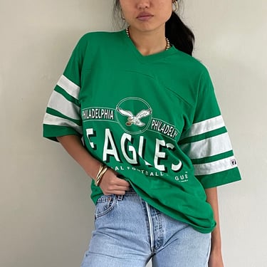80s Philadelphia eagles football t-shirt / vintage cotton kelly green NFL classic eagles football tshirt tee jersey USA | unisex Large 