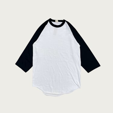 (M) Black Raglan Tee