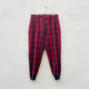 Vintage 50s Woolrich Buffalo Plaid Mackinaw Wool Lumberjack Hunting Pants 38