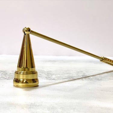 Vintage Brass Candle Snuffer Mid Century Modern | 10 Inches 