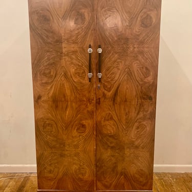 English Art Deco wardrobe/ armoire c . 1930 