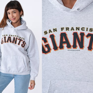 San Francisco Giants Hoodie Y2K MLB Sweatshirt California Hooded Baseball Shirt Pullover Crewneck SF Sports Sweater Hood Vintage 00s Large L 