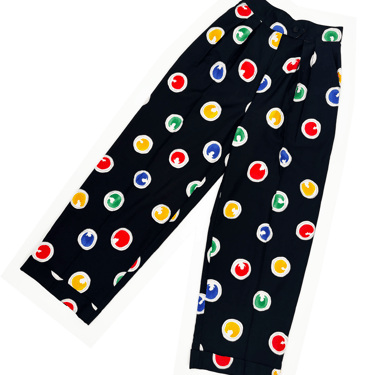 Patrick Kelly 80s circle print pants