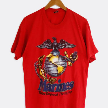 Vintage 1993 The Few Proud Marines T Shirt Sz L