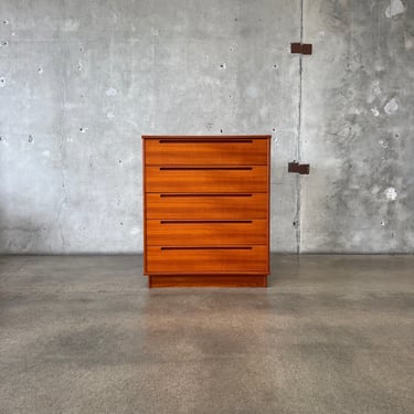 Nils Jonsson Tall Teak Chest of Drawers For Hon Mobler