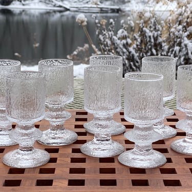 Iittala Timo Sarpaneva Finnish Glass Cordials 