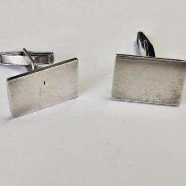 Sterling Silver Cufflinks, Vintage Sterling Cufflinks, 925 Cufflinks, Monogram Silver Cufflinks, Wedding and Anniversary Gift, Mens Suits 