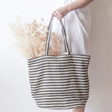 Striped Cotton Tote