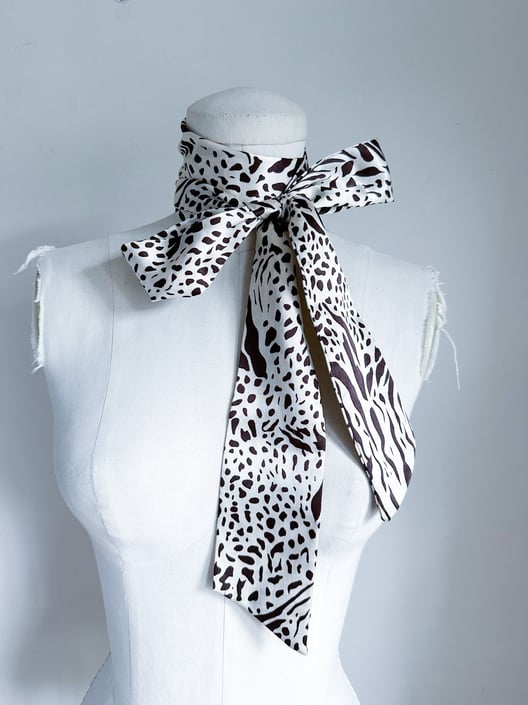 Vintage Pattern Scarf, 60's Scarf, 70's Scarves, Mod Scarf