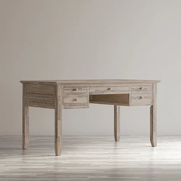 Rosecliff Heights Budworth Solid Wood Desk with Built-in Outlets FFE-754