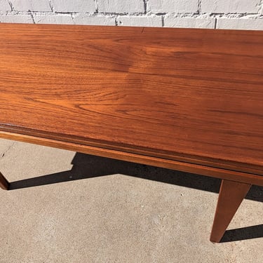 Mid Century English Modern Teak Elevator Table by Trioh 