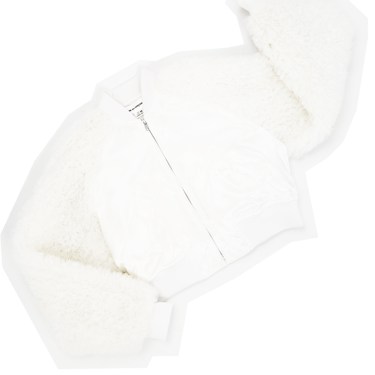 Comme des Garcons 2022 tulle ruffle sleeve jacket
