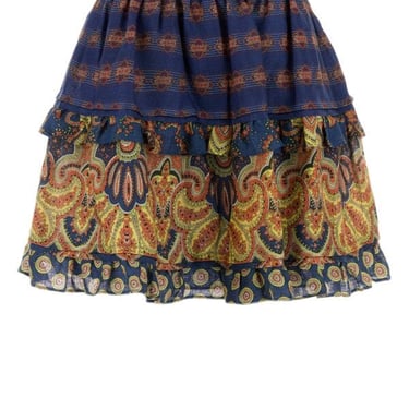 Valentino Garavani Women Printed Linen Skirt