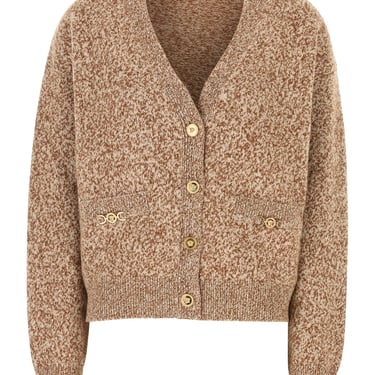 Versace Women Two-Tone Wool Blend Cardigan