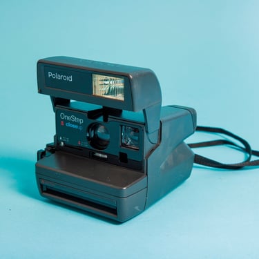 Vintage Black Onestep Closeup 600 Polaroid Film Camera 