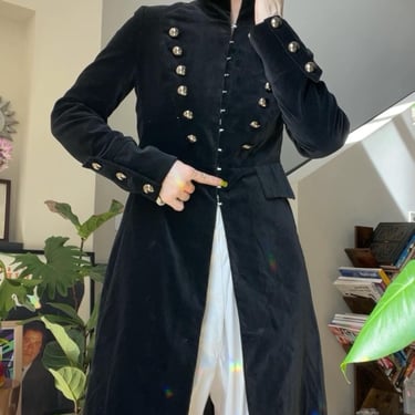 VTG 90s Black Velvet Sgt. Pepper Inspired Jacket 