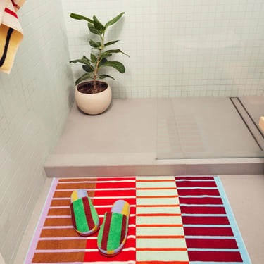 Copper Stripe Bath Mat