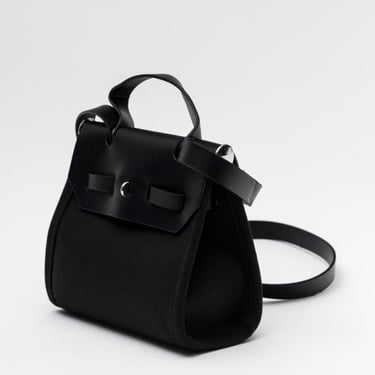 Tolmie Italy Black Canvas Mini Her Bag