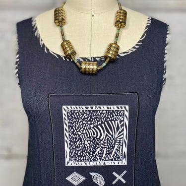 1980’s Zebra Print Dress 
