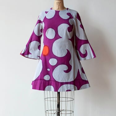 Oasis Print Mini Dress Purple | Marimekko 1966 