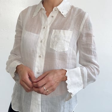 Linen Flower Hunter Top