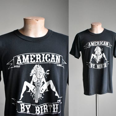 Vintage American by Birth Biker Tee 